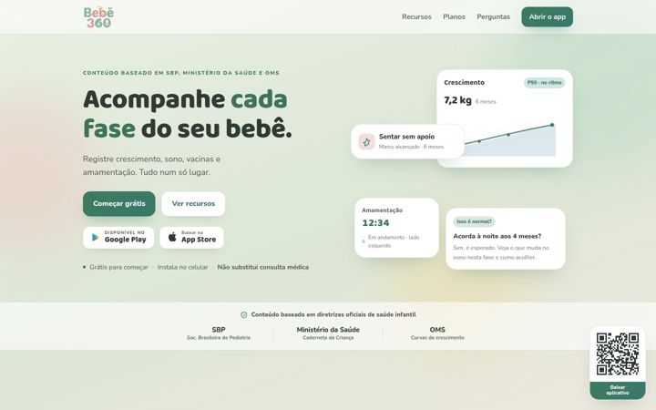 Screenshot of bebe360.com.br