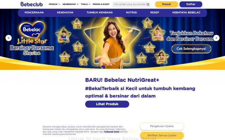 Screenshot of bebeclub.co.id