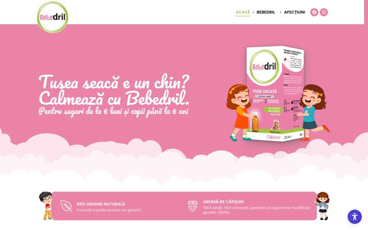 Screenshot of bebedril.ro