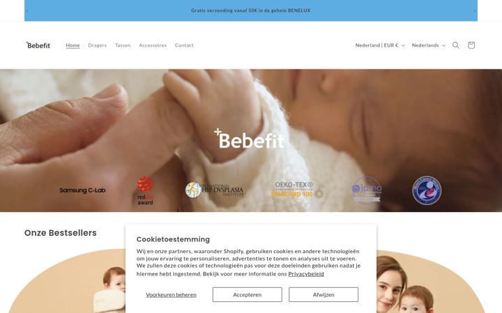 Screenshot of bebefit.eu