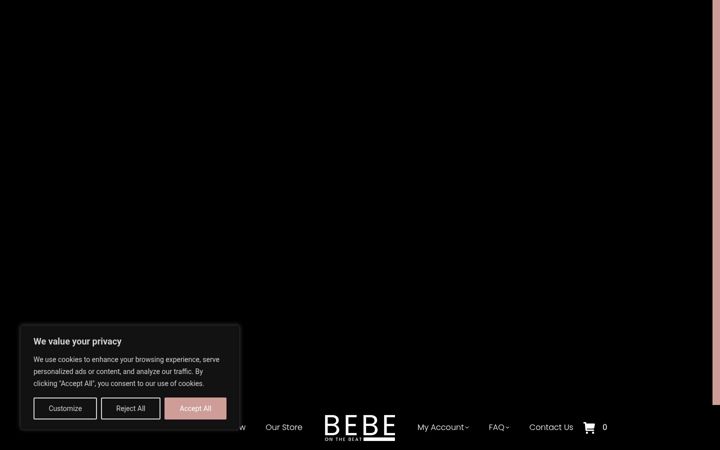Screenshot of bebeonthebeat.com