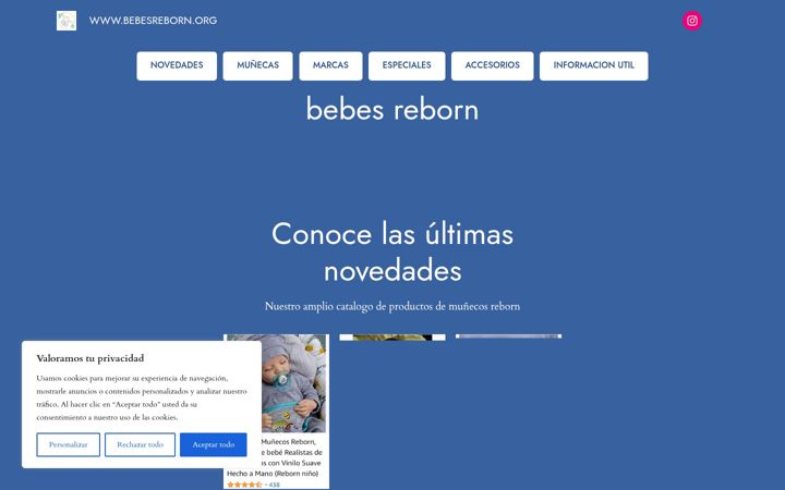 Screenshot of bebesreborn.org