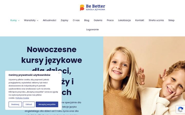 Screenshot of bebetter.edu.pl