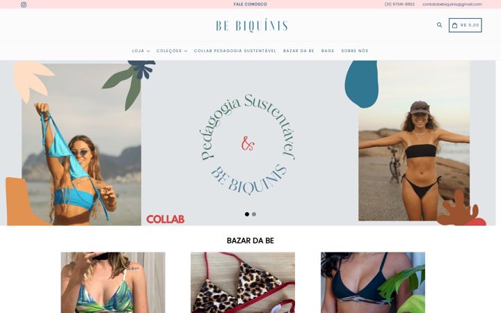 Screenshot of bebiquinis.com.br