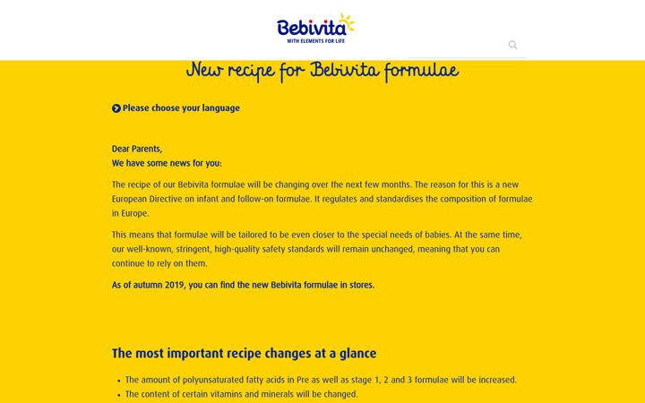 Screenshot of bebivita.com