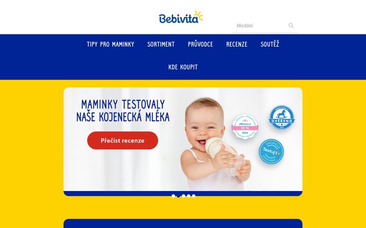 Screenshot of bebivita.cz