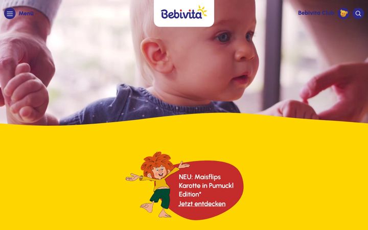 Screenshot of bebivita.de