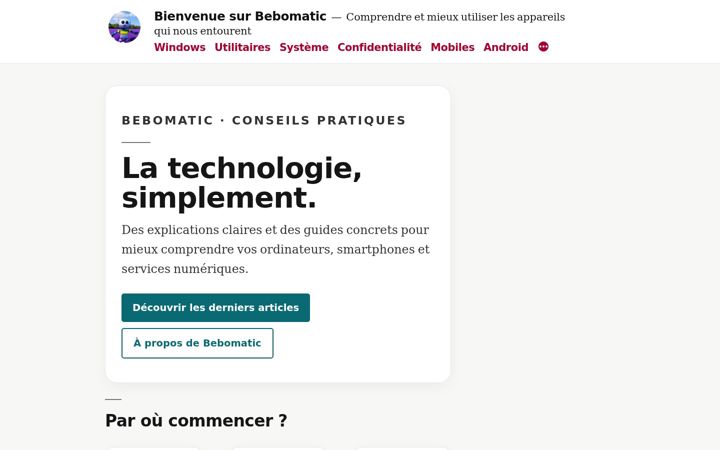 Screenshot of bebomatic.be