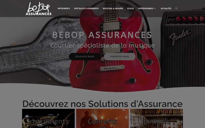 Screenshot of bebopassurances.com