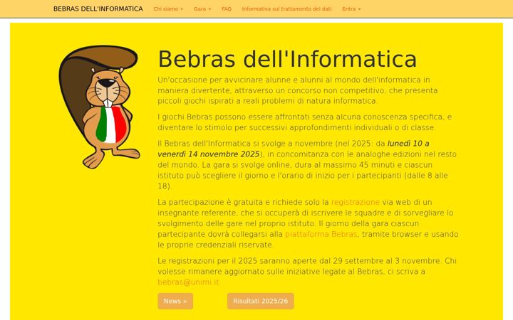 Screenshot of bebras.it