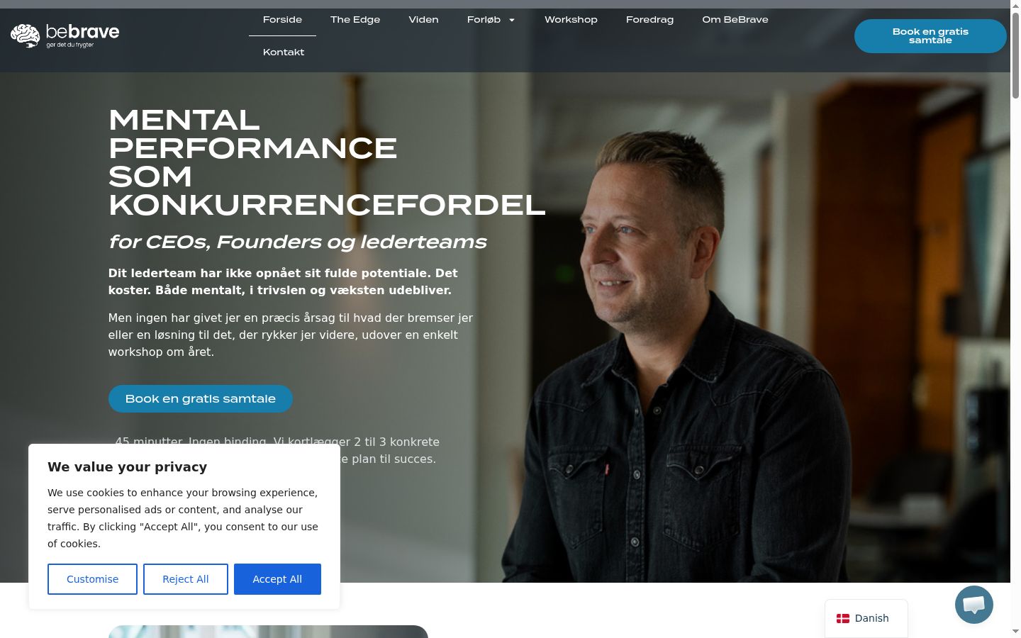 Sutikimo reklamjuostės, rodytos prieš bet kokią sąveiką, ekrano kopija
