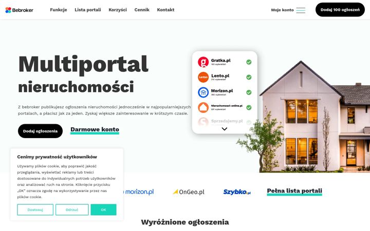 Screenshot of bebroker.pl