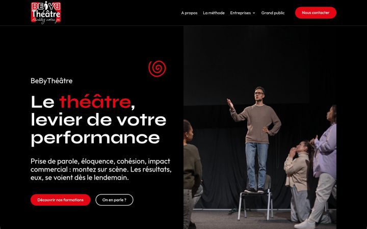 Screenshot of bebytheatre.com