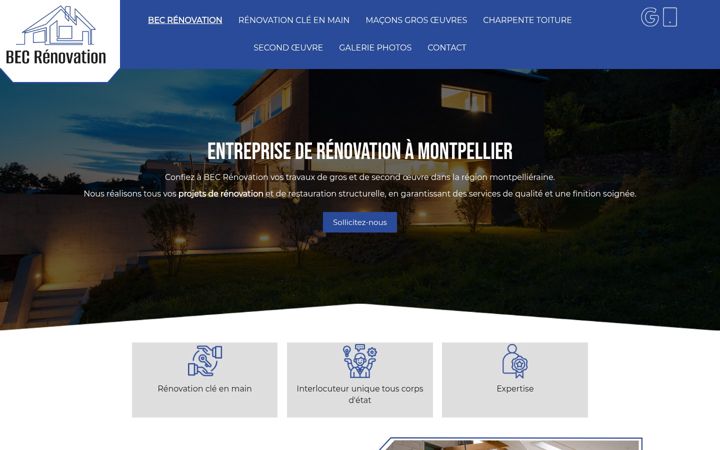 Screenshot of bec-renovation.fr