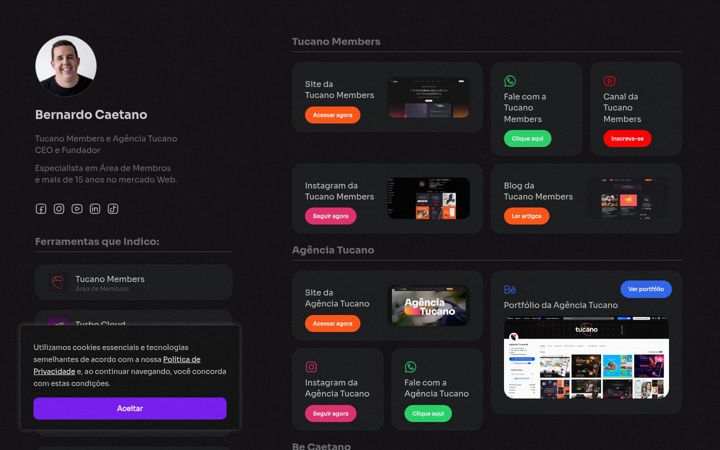 Screenshot of becaetano.com.br