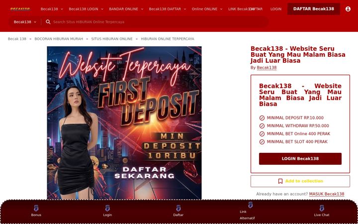 Screenshot of becak138.com
