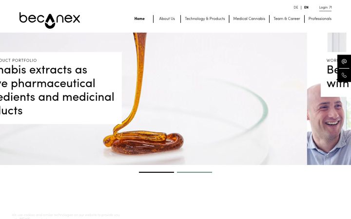 Screenshot of becanex.com