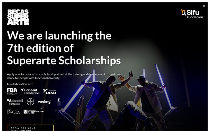 Screenshot of becasuperarte.com