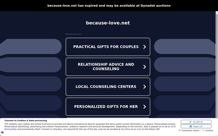 Screenshot of because-love.net