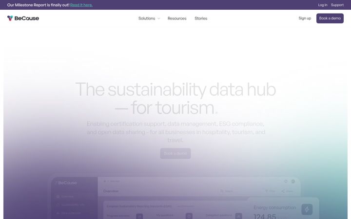 Screenshot of because.eco