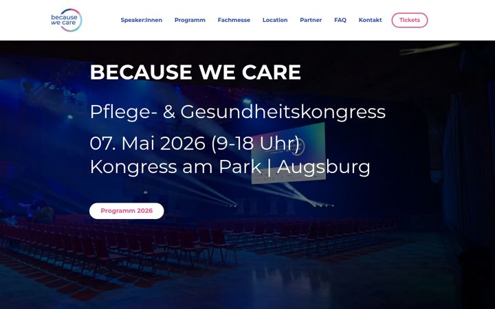 Screenshot of becausewecare.de