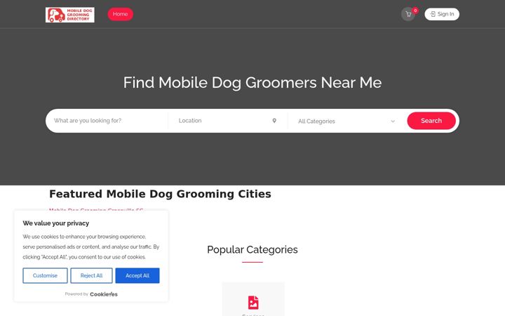 Screenshot of becausewecaregrooming.com