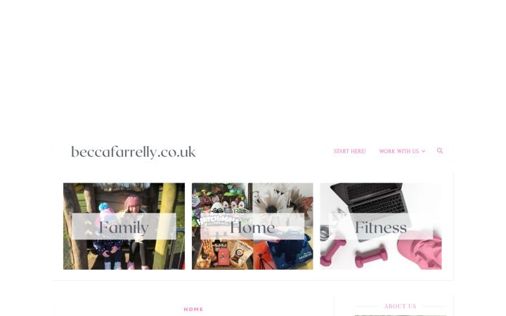 Screenshot of beccafarrelly.co.uk