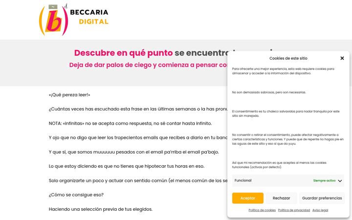 Screenshot of beccariadigital.com