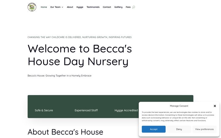 Screenshot of beccashouse.co.uk
