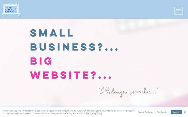 Screenshot of becciandrews.com