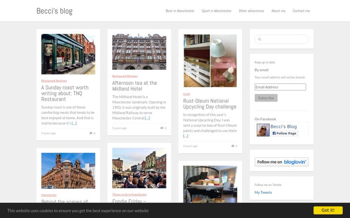 Screenshot of beccibrown.com