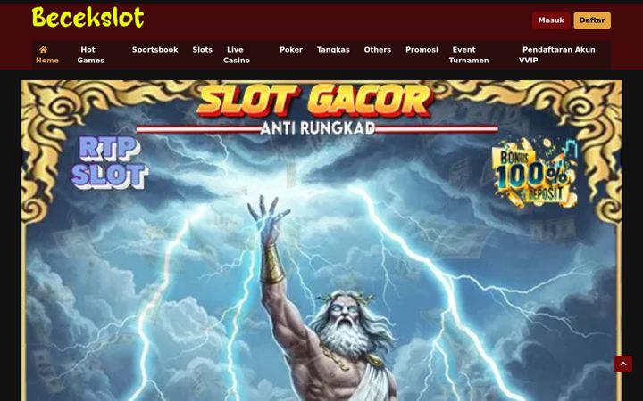 Screenshot ta' becekslot.net