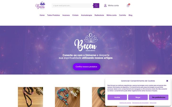 Screenshot of becen.com.br