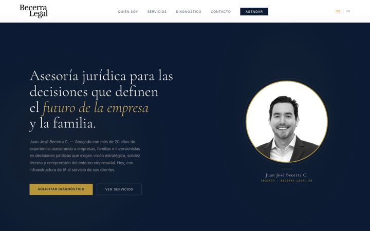 Screenshot of becerralegal.com