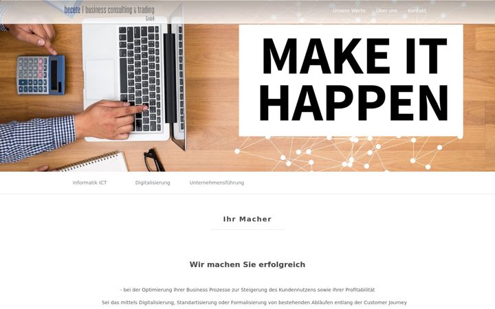 Screenshot of becete.ch