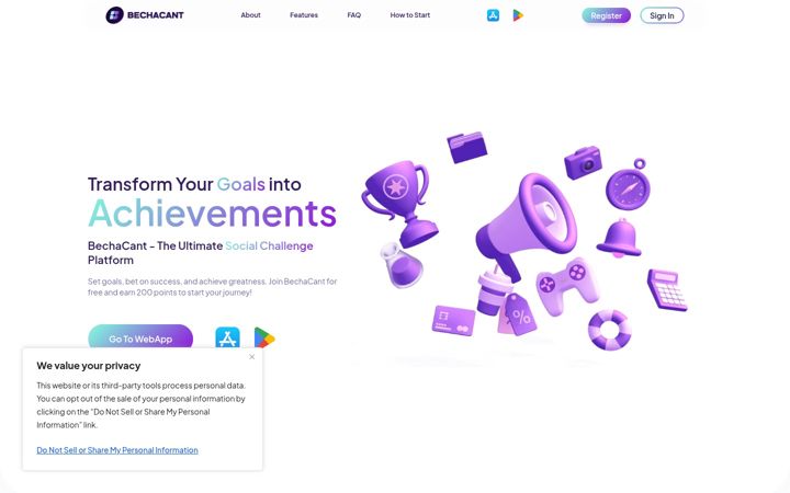 Screenshot of bechacant.com