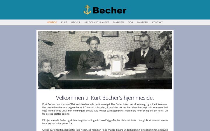 Screenshot of becher.nu