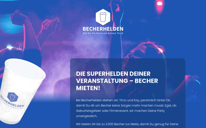 Screenshot of becherhelden.fun