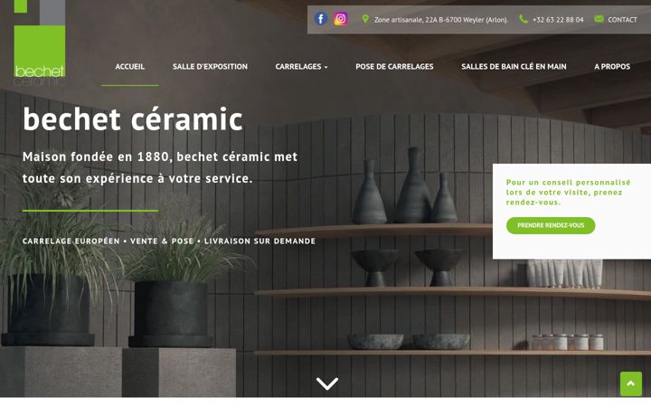 Screenshot of bechet-ceramic.be