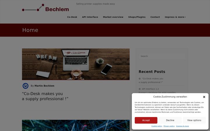 Screenshot of bechlem.com