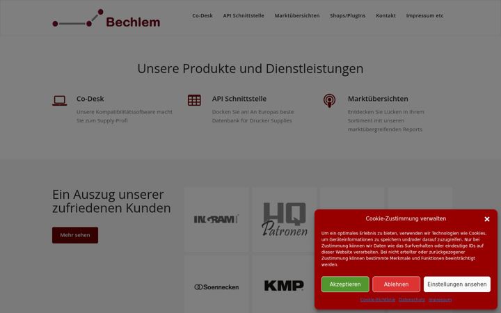 Screenshot of bechlem.de