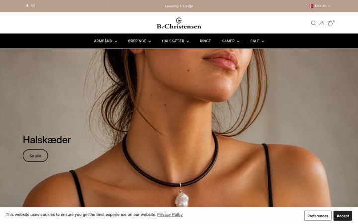 Screenshot of bechristensen.com