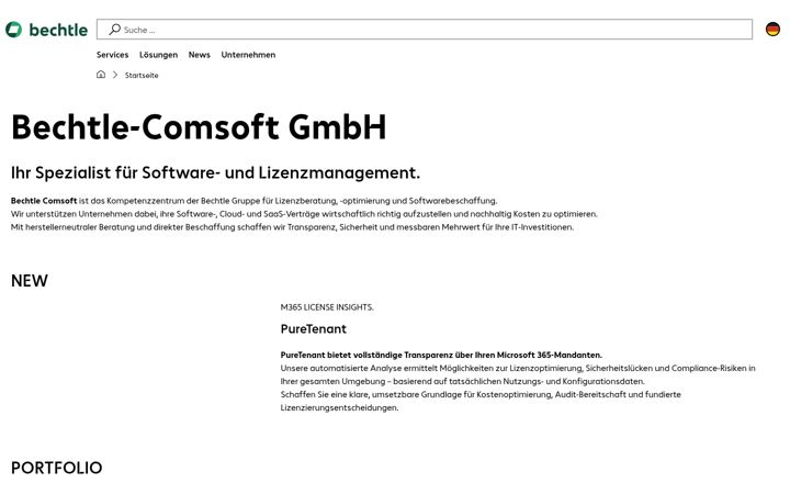 Screenshot of bechtle-comsoft.de