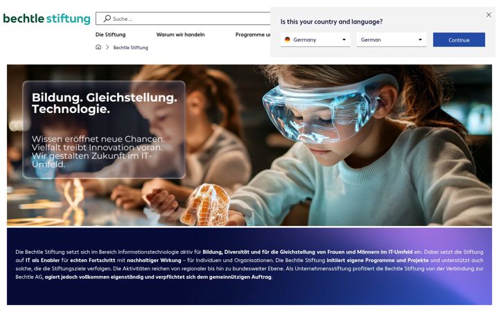 Screenshot of bechtle-stiftung.com