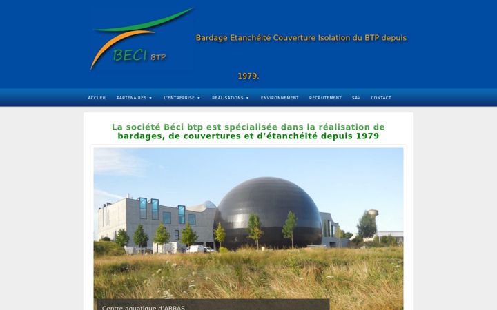 Screenshot of becibtp.fr