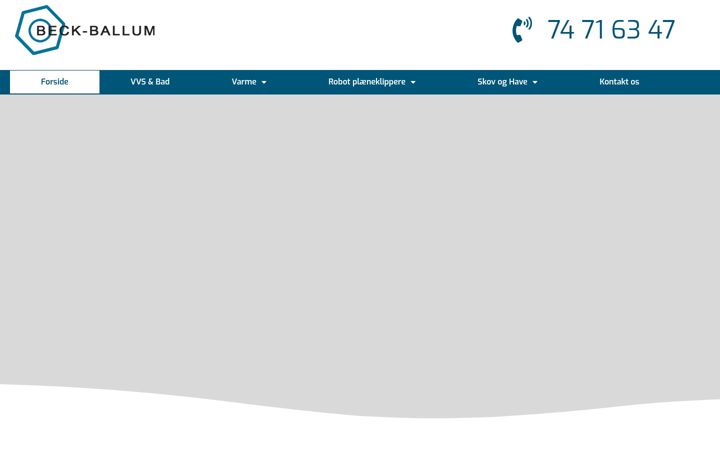 Screenshot of beck-ballum.dk
