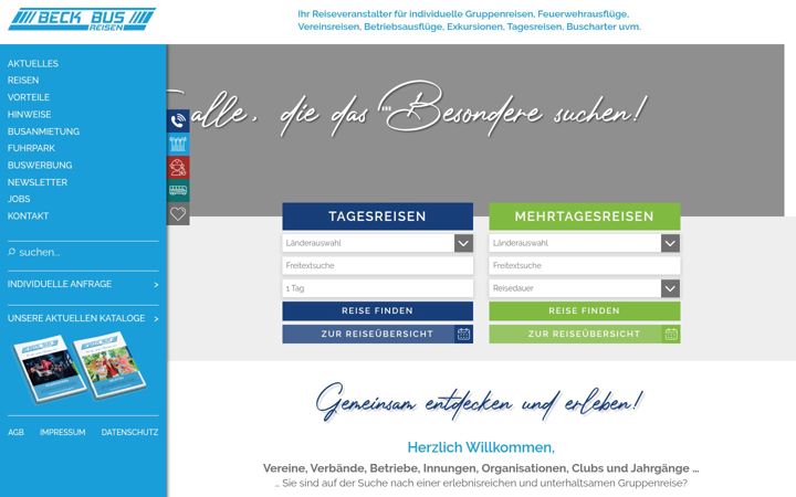 Screenshot of beck-bus-reisen.de