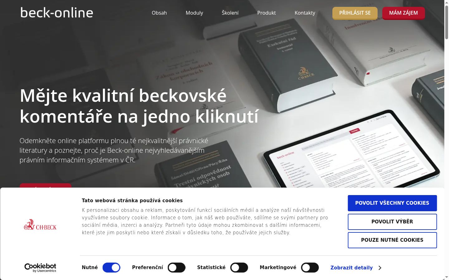 Snímek obrazovky baneru souhlasu zobrazeného před jakoukoli interakcí