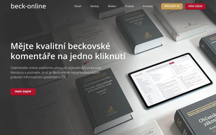 Screenshot ta' beck-online.cz