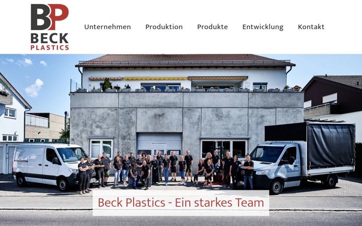 Screenshot of beck-plastics.de
